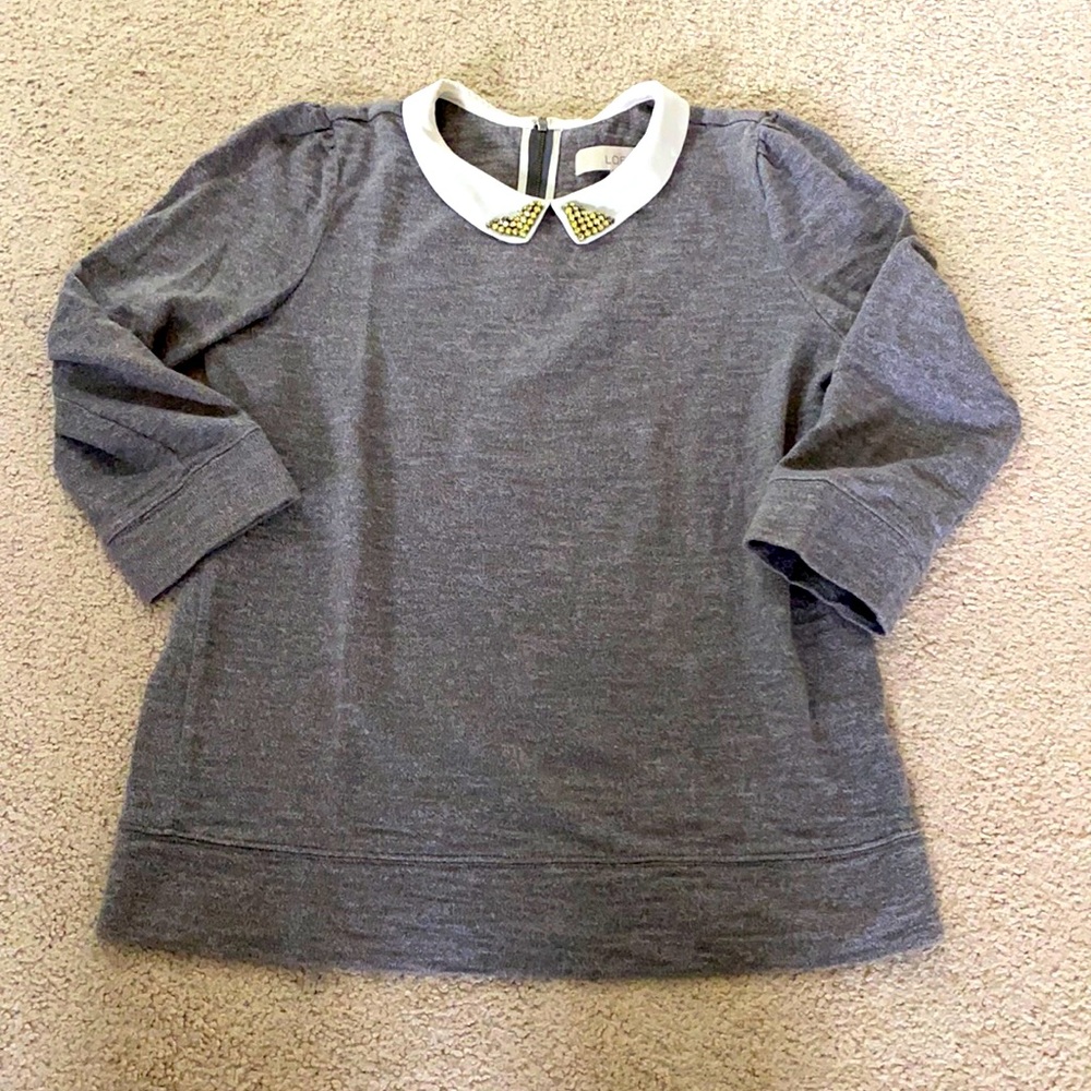 Womens LOFT sweater grey
